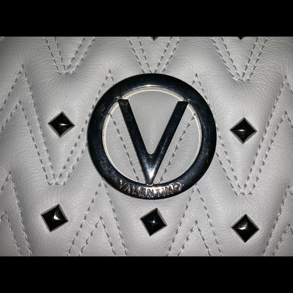 White Leather Valentino Purse - Picture 2 of 2